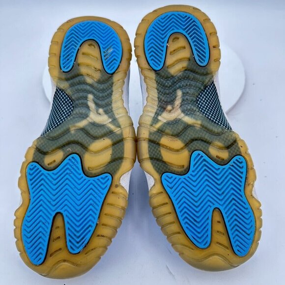 Nike Air Jordan 11 Low UNC Youth Sz 5Y Women 6.5 528896-106 University Blue Shoe - Picture 10 of 13
